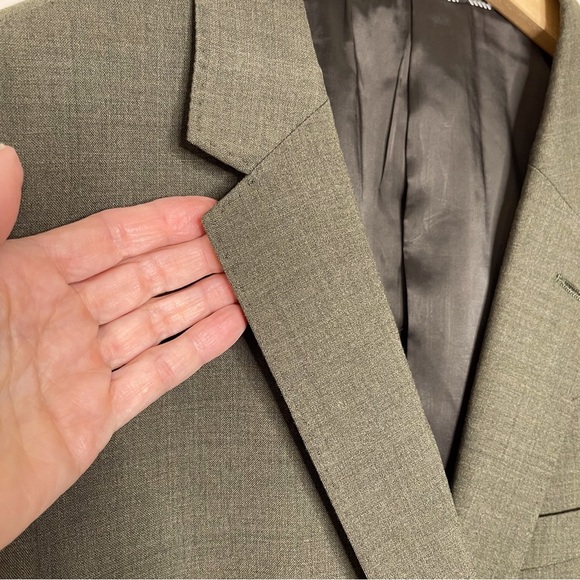 Lands End Classic Tailored Fit Wool Mens Sports Coat Size 44 Long office wedding - Picture 2 of 13